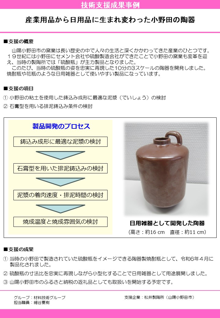 産業用品から日用品に生まれ変わった小野田の陶器