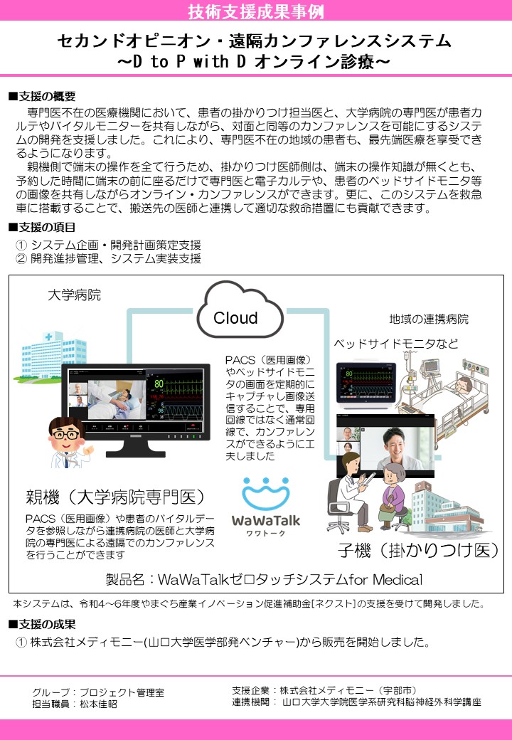 セカンドオピニオン・遠隔カンファレンスシステム