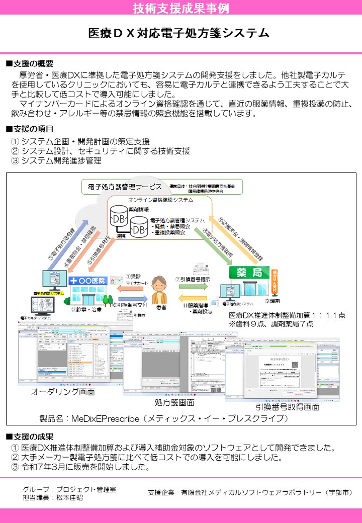 医療ＤＸ対応電子処方箋システム